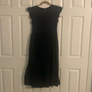 En Saison Flutter Sleeve Midi Dress